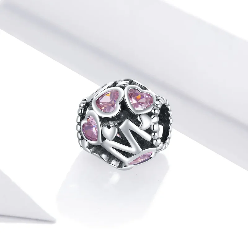 (imagine pentru) Pandora Style Spherical Heart Charm - BSC421 - Vizualizare 2
