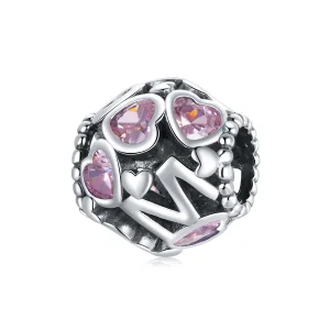 (imagine pentru) Pandora Style Spherical Heart Charm - BSC421
