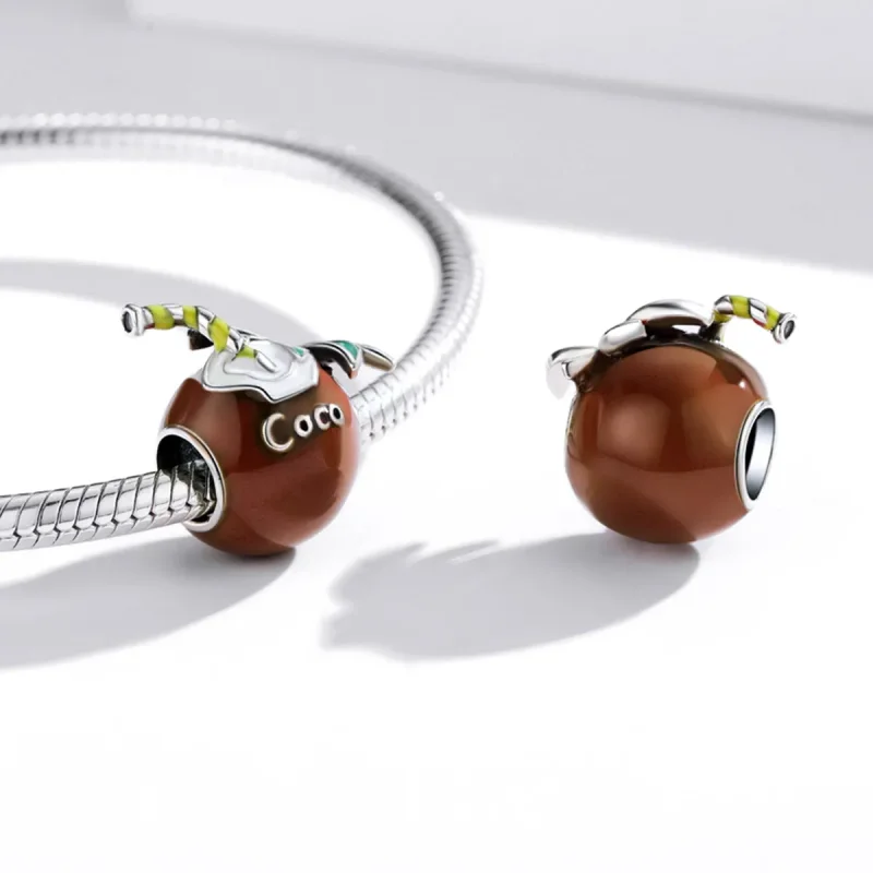 (imagine pentru) Pandora Style Summer Coconut Charm - SCC1936 - Vizualizare 4