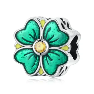 (imagine pentru) Pandora Style Talisman norocos trifoi cu patru foi - SCC2018