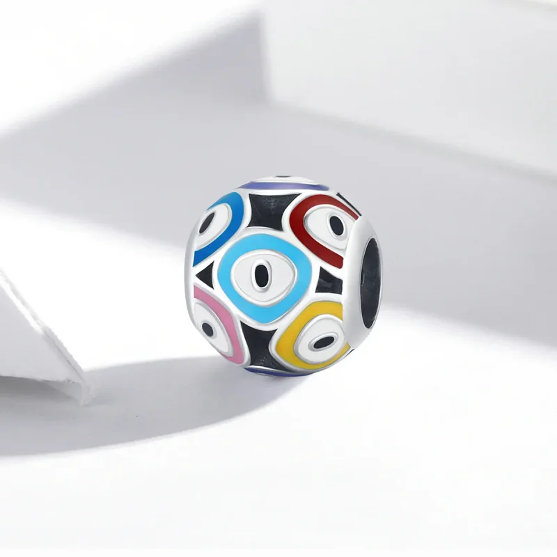 (imagine pentru) Pandora Style Talismanul ochiului diavolului colorat - BSC585 - Vizualizare 2