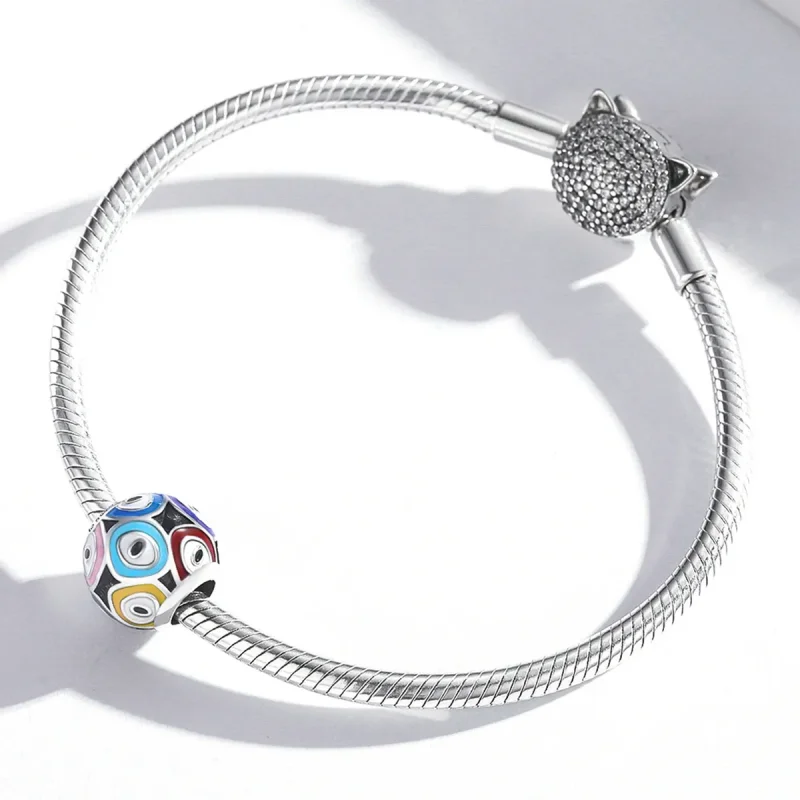 (imagine pentru) Pandora Style Talismanul ochiului diavolului colorat - BSC585 - Vizualizare 3
