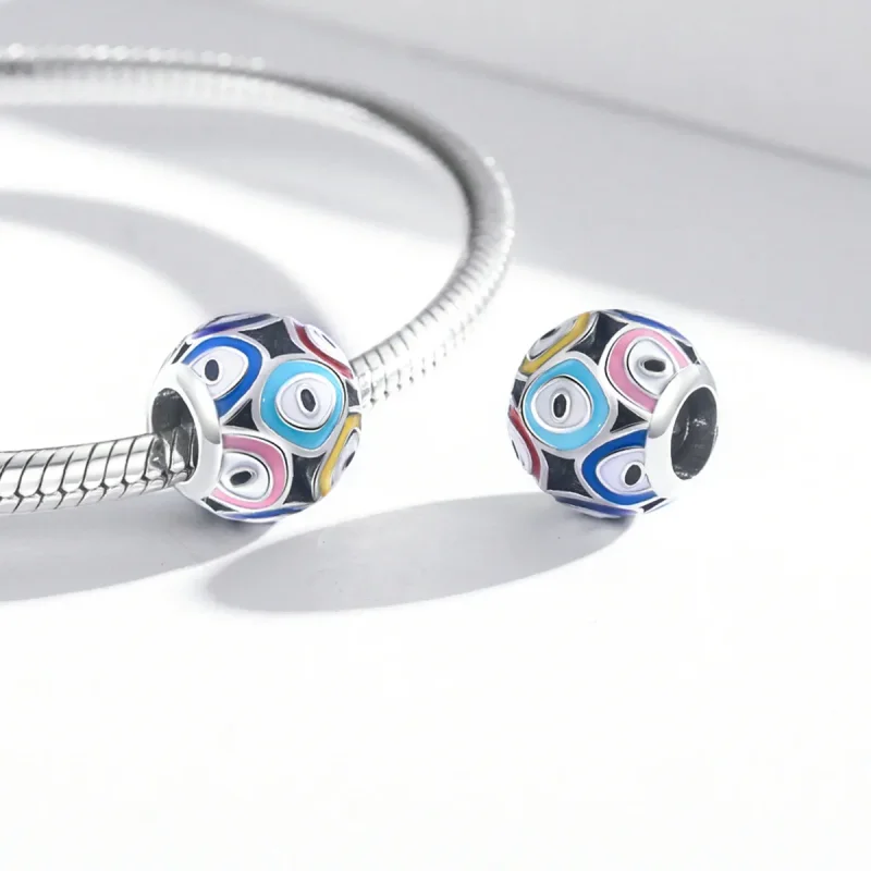 (imagine pentru) Pandora Style Talismanul ochiului diavolului colorat - BSC585 - Vizualizare 4