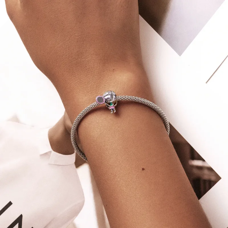 (imagine pentru) Pandora Style Tennis Girl Charm - SCC2051 - Vizualizare 5