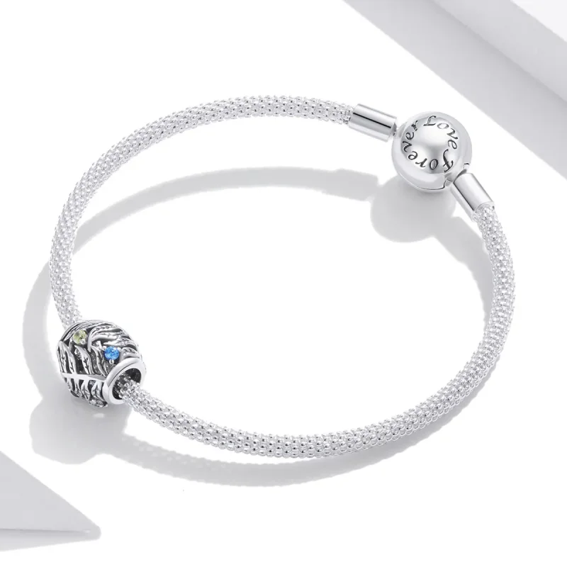 (imagine pentru) Pandora Style Tropical Leaves Charm - BSC450 - Vizualizare 3