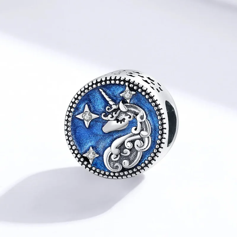(imagine pentru) Pandora Style Unicorn Charm - BSC230 - Vizualizare 2