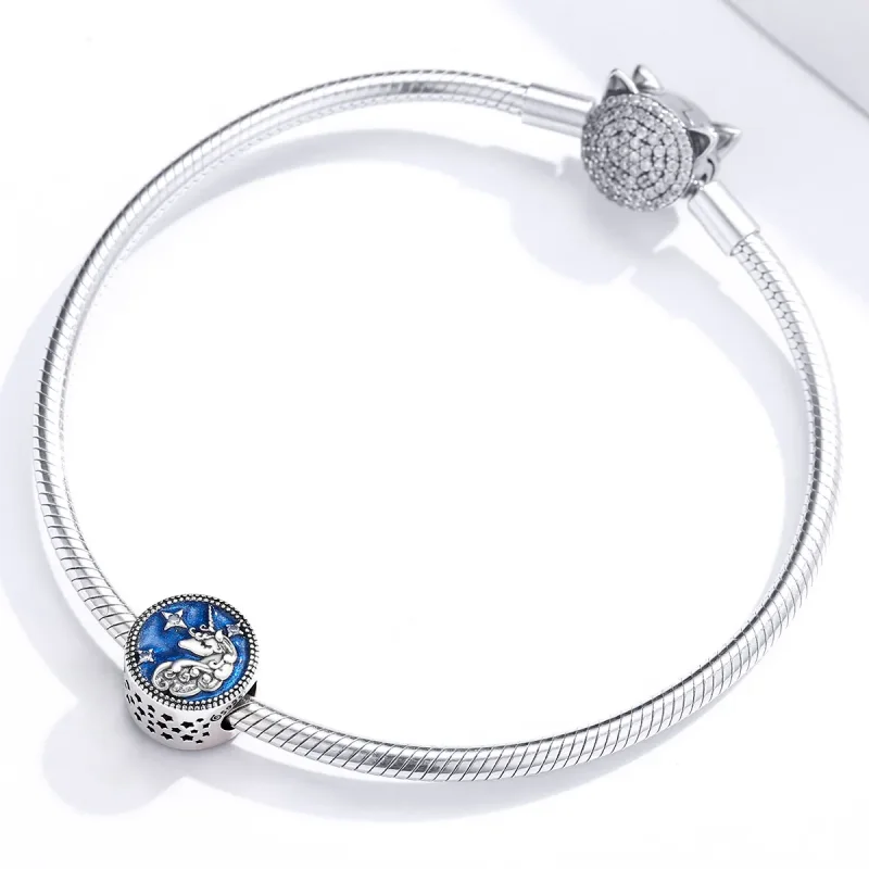 (imagine pentru) Pandora Style Unicorn Charm - BSC230 - Vizualizare 3