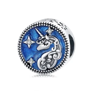 (imagine pentru) Pandora Style Unicorn Charm - BSC230