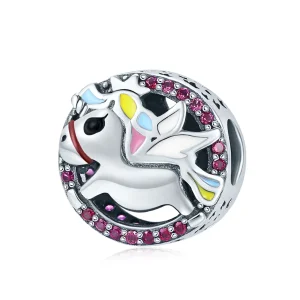 (imagine pentru) Pandora Style Unicorn Memory Charm - SCC848