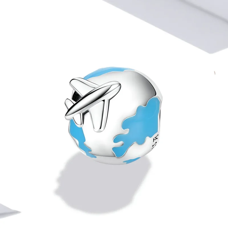 (imagine pentru) Pandora Style World Travel - Pandantiv Avion înaripat - SCC2026 - Vizualizare 2