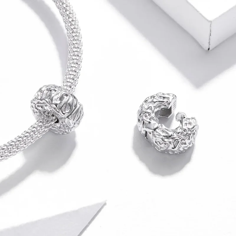 (imagine pentru) Pandora Style Wrinkle Clip - BSC436 - Vizualizare 4