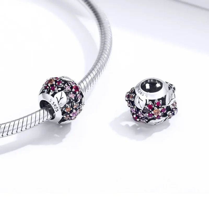 (imagine pentru) Pandora Style Charm de Argint Elegant cu Flori de Cireș - SCC1446 - Vizualizare 4