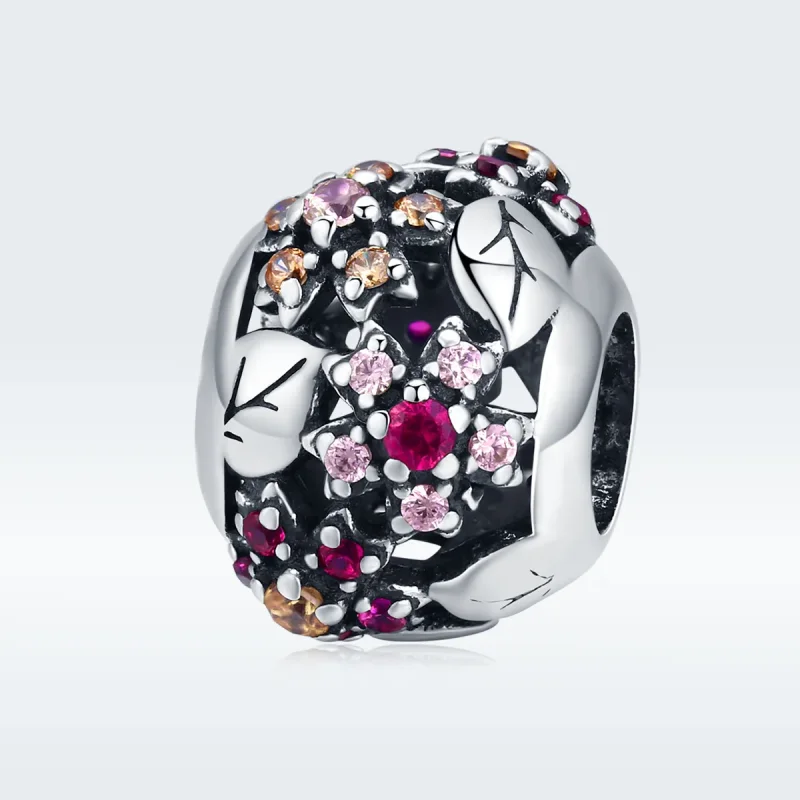(imagine pentru) Pandora Style Charm de Argint Elegant cu Flori de Cireș - SCC1446 - Vizualizare 5