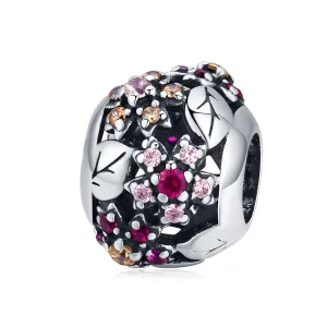 (imagine pentru) Pandora Style Charm de Argint Elegant cu Flori de Cireș - SCC1446