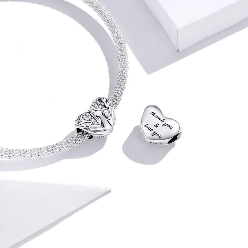 (imagine pentru) Pandora Style Charm de Argint Mulțumesc și Te iubesc - SCC1462 - Vizualizare 3