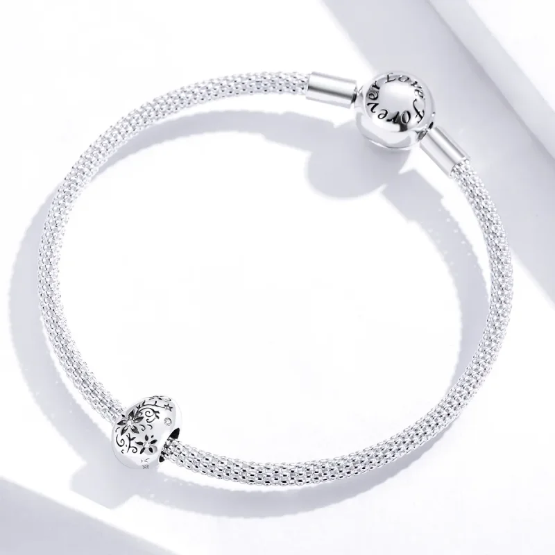 (imagine pentru) Pandora Style Charm de Ou de Paște Retro Argintiu - SCC1466 - Vizualizare 4