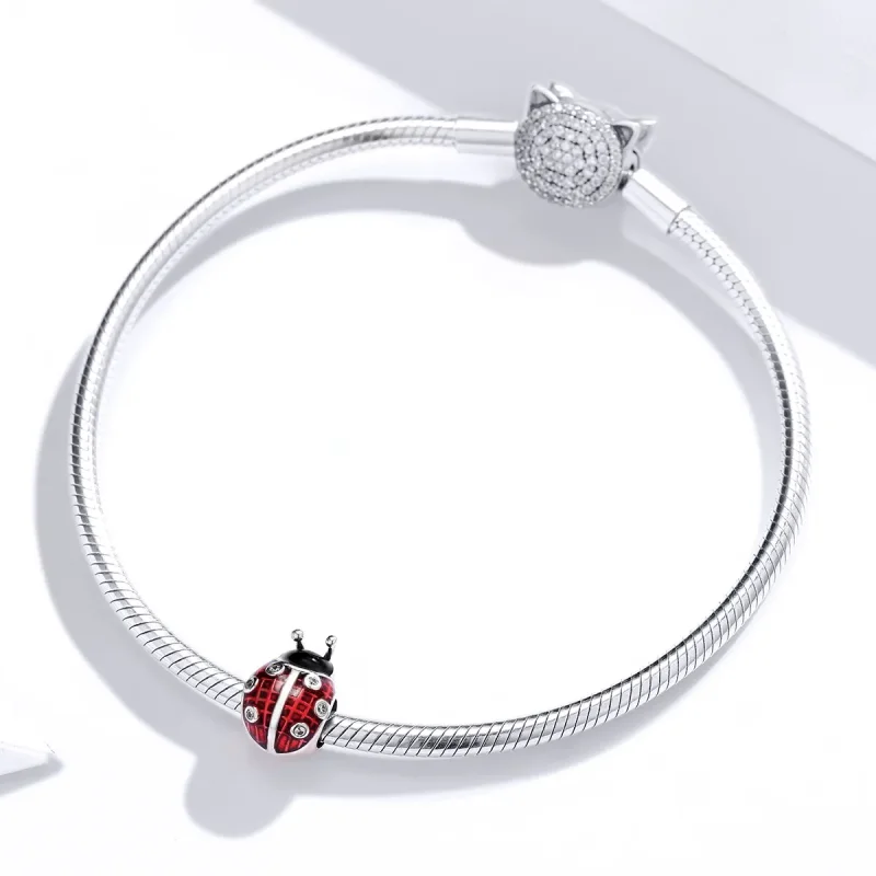 (imagine pentru) Pandora Style Charm de Gândac de Argint - SCC1481 - Vizualizare 3