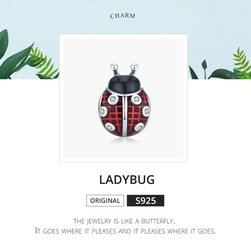 (imagine pentru) Pandora Style Charm de Gândac de Argint - SCC1481 - Vizualizare 6