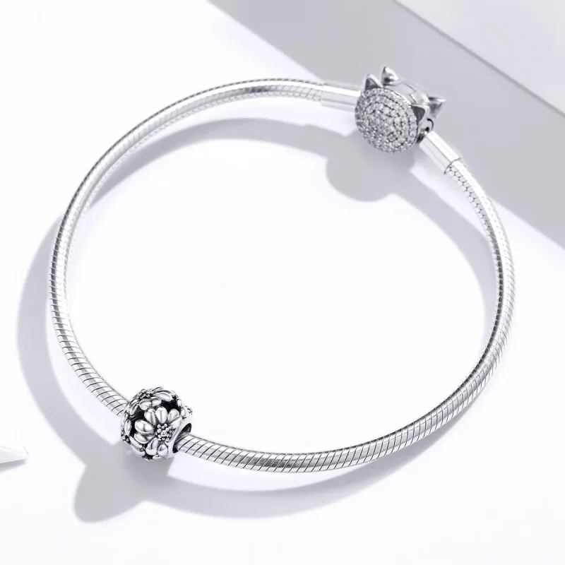 (imagine pentru) Pandora Style Charm de argint cu Margarete - SCC1487 - Vizualizare 3