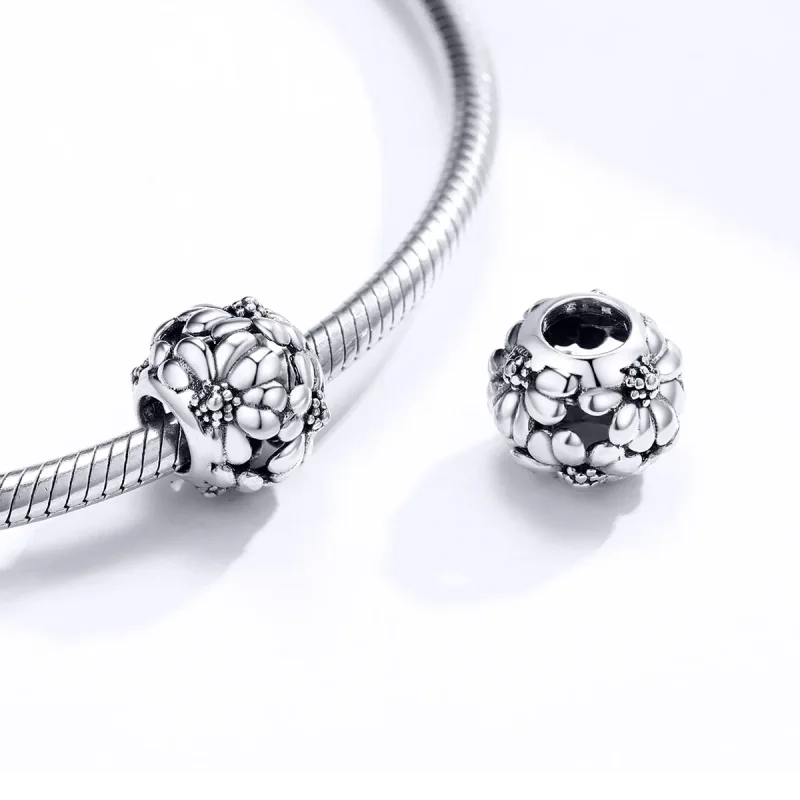 (imagine pentru) Pandora Style Charm de argint cu Margarete - SCC1487 - Vizualizare 4