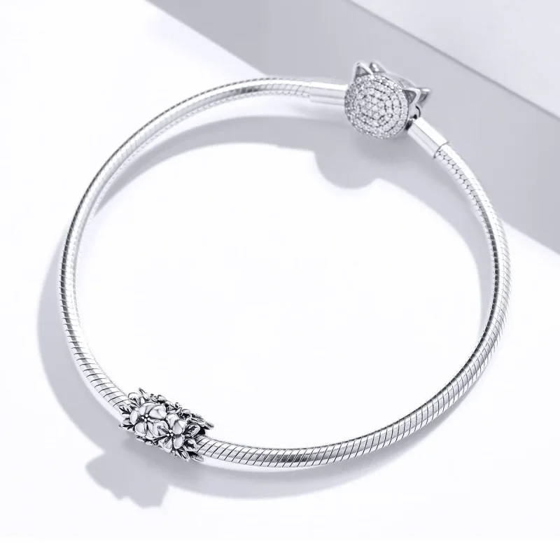(imagine pentru) Pandora Style Charm de Argint cu Flori de Vară - SCC1488 - Vizualizare 3