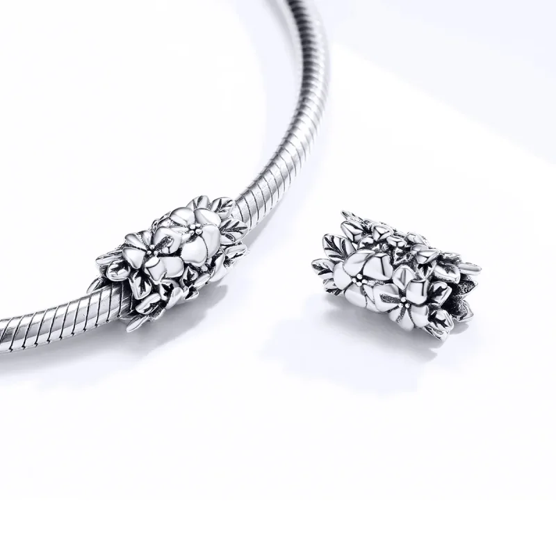 (imagine pentru) Pandora Style Charm de Argint cu Flori de Vară - SCC1488 - Vizualizare 4