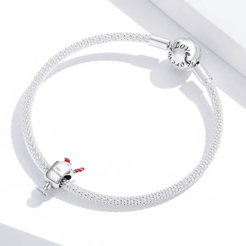 (imagine pentru) Pandora Style Charm de Argint cu Ciocolată Caldă - SCC1495 - Vizualizare 3