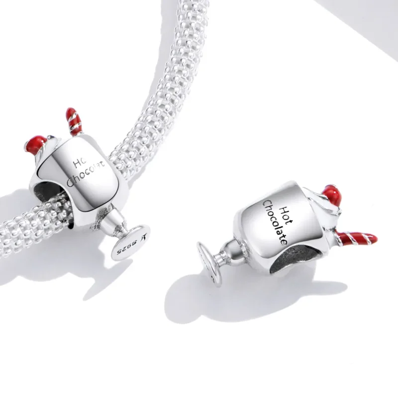 (imagine pentru) Pandora Style Charm de Argint cu Ciocolată Caldă - SCC1495 - Vizualizare 4