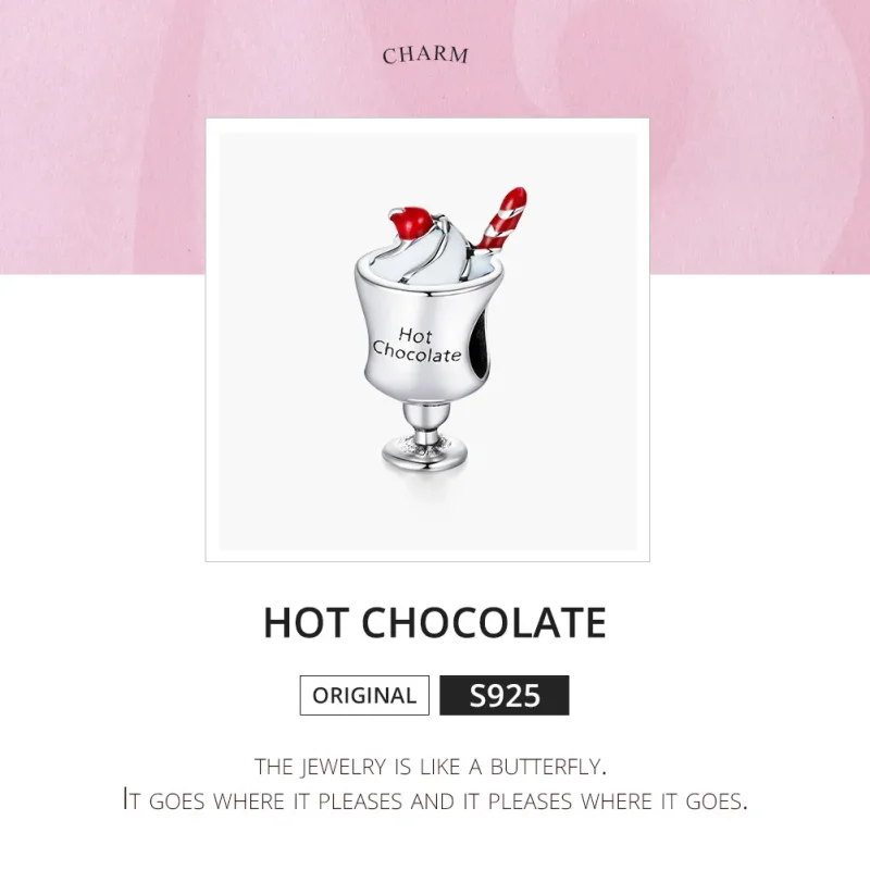 (imagine pentru) Pandora Style Charm de Argint cu Ciocolată Caldă - SCC1495 - Vizualizare 6