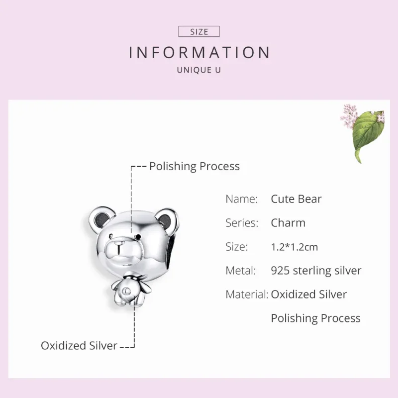 (imagine pentru) Pandora Style Charm de Argint Pooh - SCC1502 - Vizualizare 7