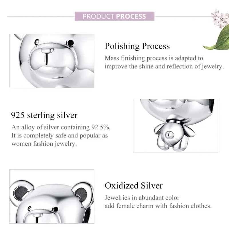 (imagine pentru) Pandora Style Charm de Argint Pooh - SCC1502 - Vizualizare 8