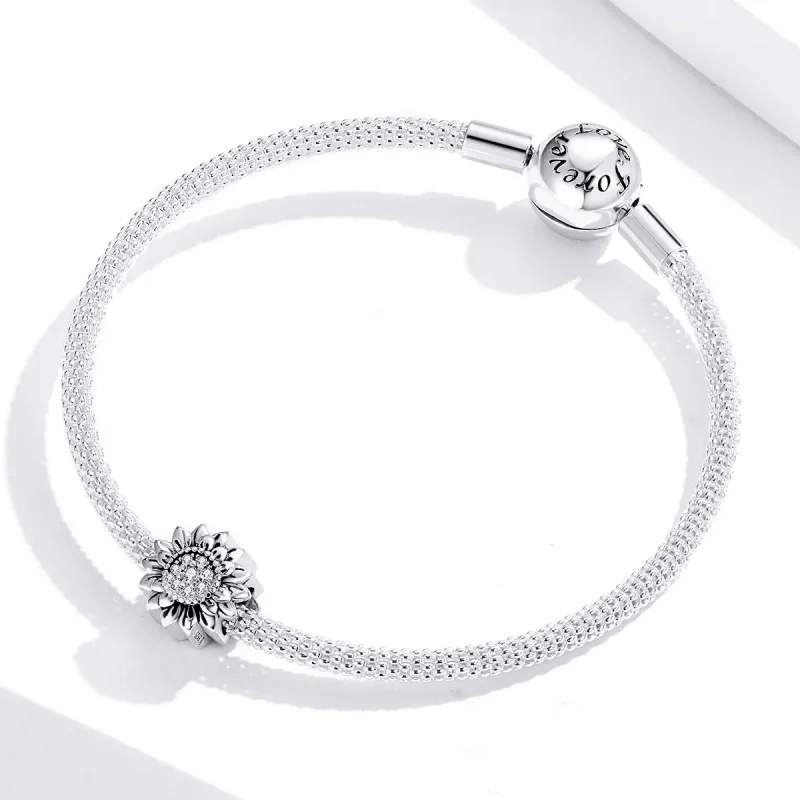 (imagine pentru) Pandora Style Charm de Argint cu Floarea Soarelui - SCC1507 - Vizualizare 3