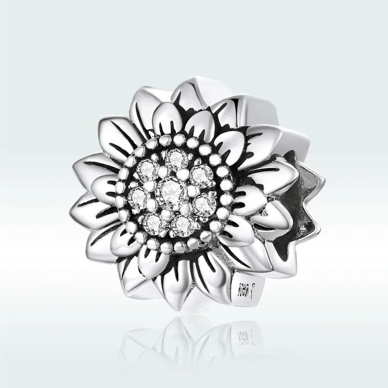 (imagine pentru) Pandora Style Charm de Argint cu Floarea Soarelui - SCC1507 - Vizualizare 5