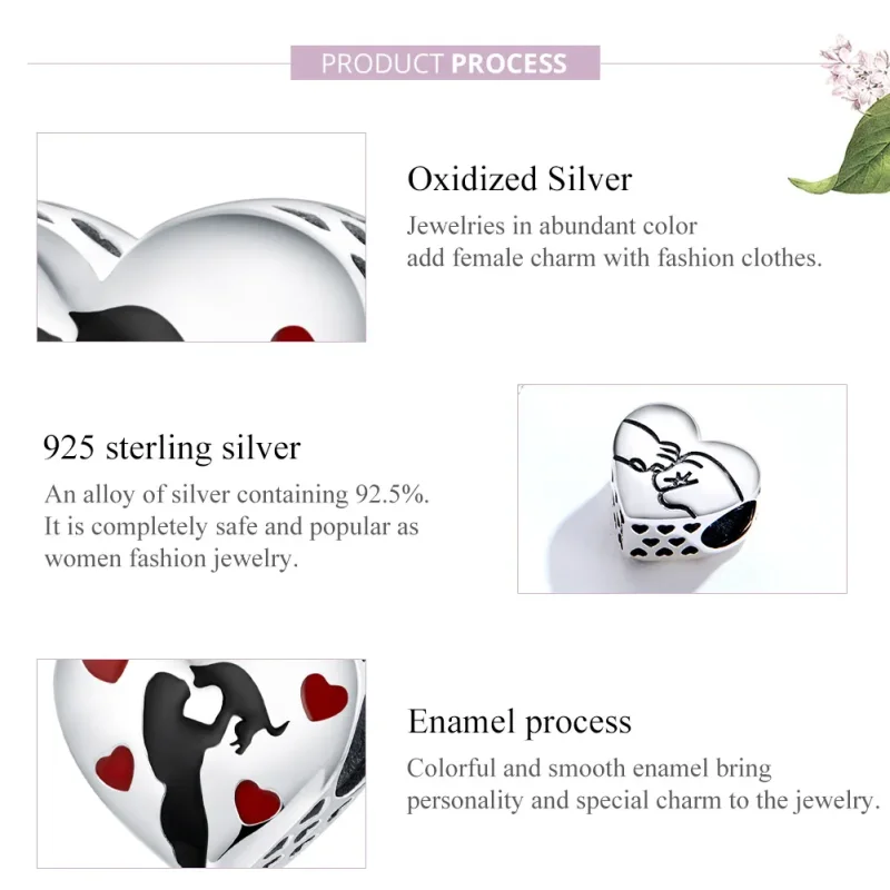 (imagine pentru) Pandora Style Charm de Argint pentru Mama cu Blănuit - SCC1508 - Vizualizare 8
