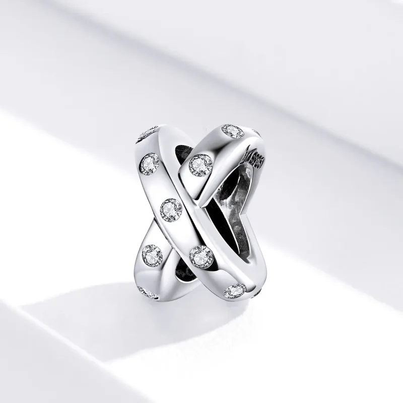 (imagine pentru) Pandora Style Charm din Argint Simplu cu Geometrie - SCC1515 - Vizualizare 2