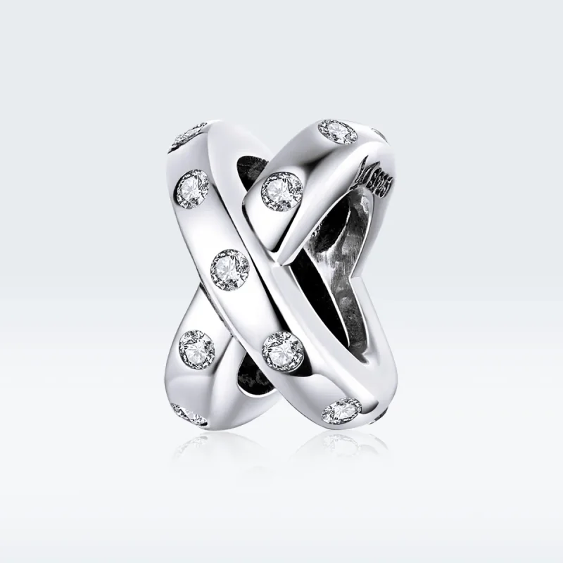 (imagine pentru) Pandora Style Charm din Argint Simplu cu Geometrie - SCC1515 - Vizualizare 5