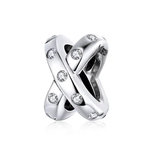 (imagine pentru) Pandora Style Charm din Argint Simplu cu Geometrie - SCC1515