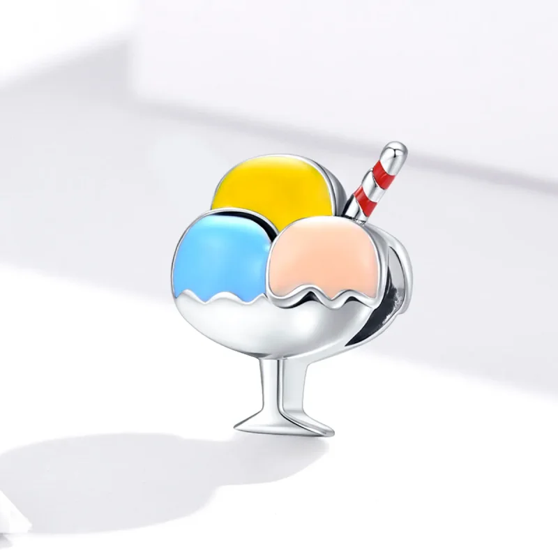 (imagine pentru) Pandora Style Charm de Argint cu Ghiță cu Trei Culori - SCC1532 - Vizualizare 2