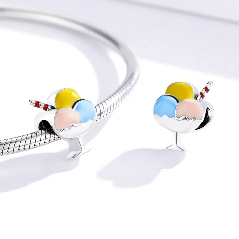 (imagine pentru) Pandora Style Charm de Argint cu Ghiță cu Trei Culori - SCC1532 - Vizualizare 4