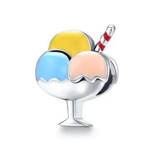 (imagine pentru) Pandora Style Charm de Argint cu Ghiță cu Trei Culori - SCC1532