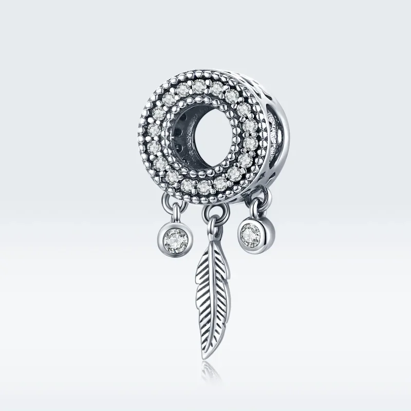 (imagine pentru) Pandora Style Pană Argintiu Strălucitoare Charm - SCC1550 - Vizualizare 5