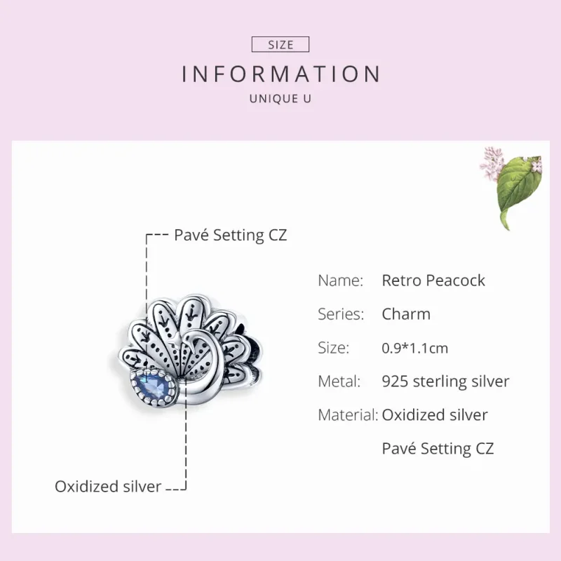 (imagine pentru) Pandora Style Inel Retro Pavel Charm - SCC1558 - Vizualizare 7