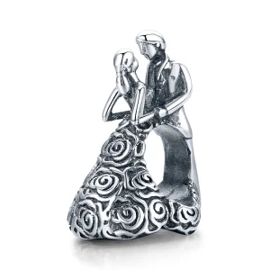 (imagine pentru) Pandora Style Charm de Nuntă din Argint cu Mireasă și Mire Dansând - SCC1564
