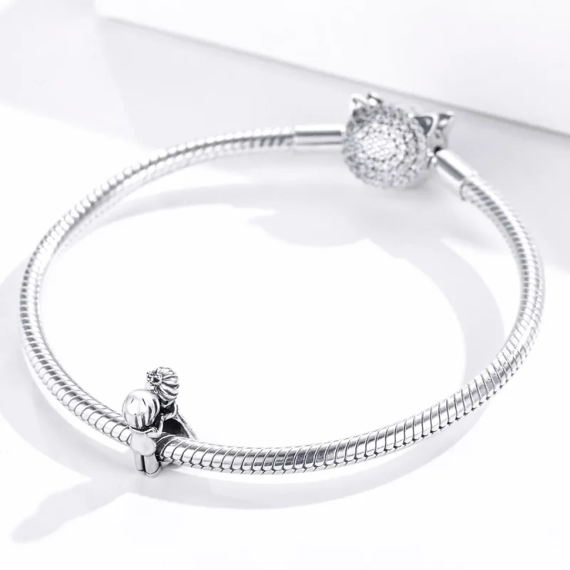 (imagine pentru) Pandora Style Charm Dans Băiat și Fată din Argint - SCC1565 - Vizualizare 3
