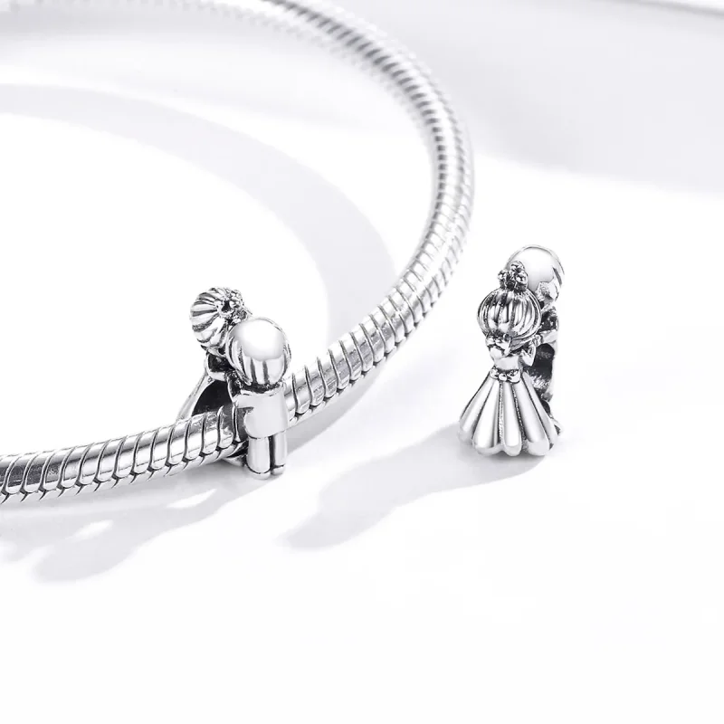 (imagine pentru) Pandora Style Charm Dans Băiat și Fată din Argint - SCC1565 - Vizualizare 4