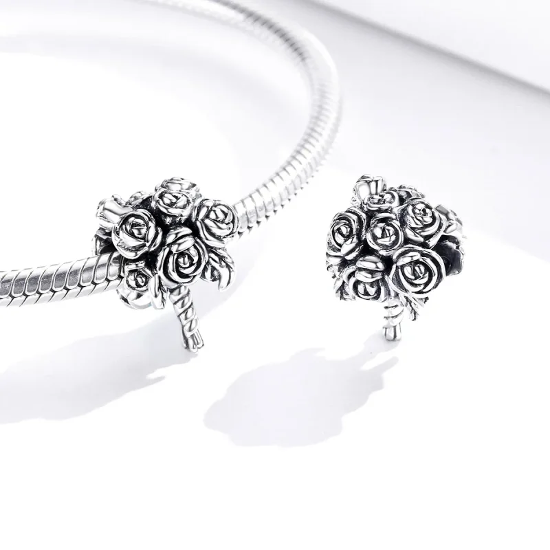 (imagine pentru) Pandora Style Charm din Argint pentru Buchet de Mireasă - SCC1566 - Vizualizare 4
