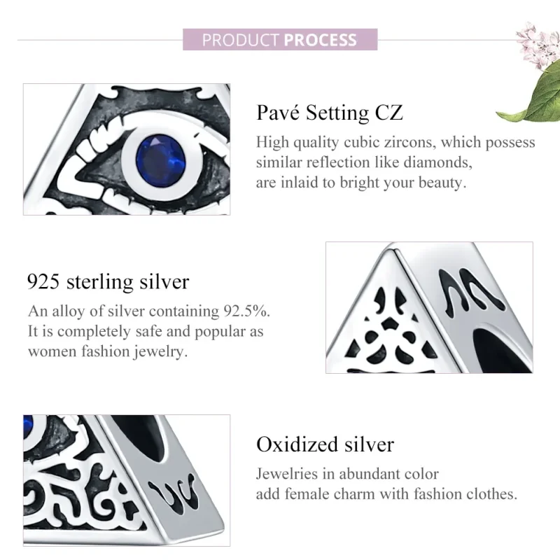 (imagine pentru) Pandora Style Charm de Argint cu Ochil de Diavol - SCC1567 - Vizualizare 8