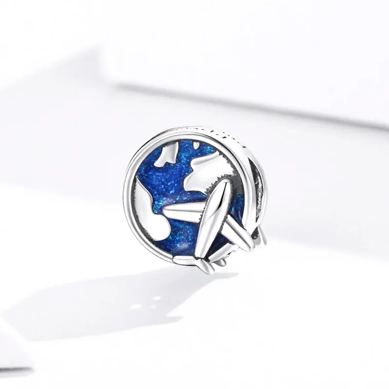 (imagine pentru) Pandora Style Charm de Argint Călătorie în Lume - SCC1568 - Vizualizare 2