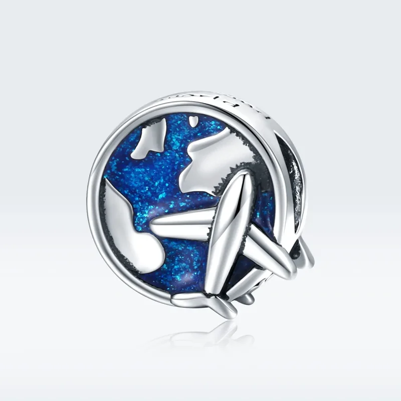(imagine pentru) Pandora Style Charm de Argint Călătorie în Lume - SCC1568 - Vizualizare 5