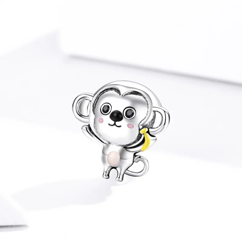 (imagine pentru) Pandora Style Charm de Maimuță Mică din Argint - SCC1575 - Vizualizare 2